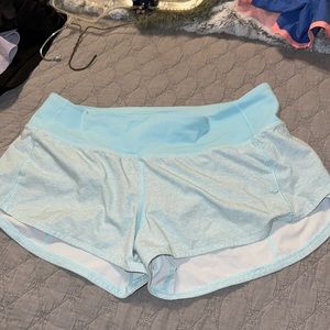 blue lulu shorts 2.5 inch low rise lined